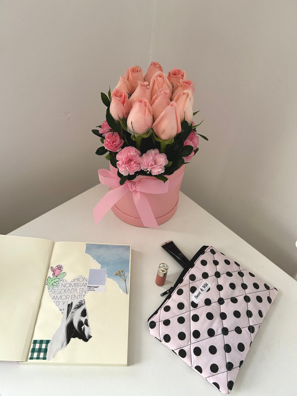 Estuche Pink Polka Dot