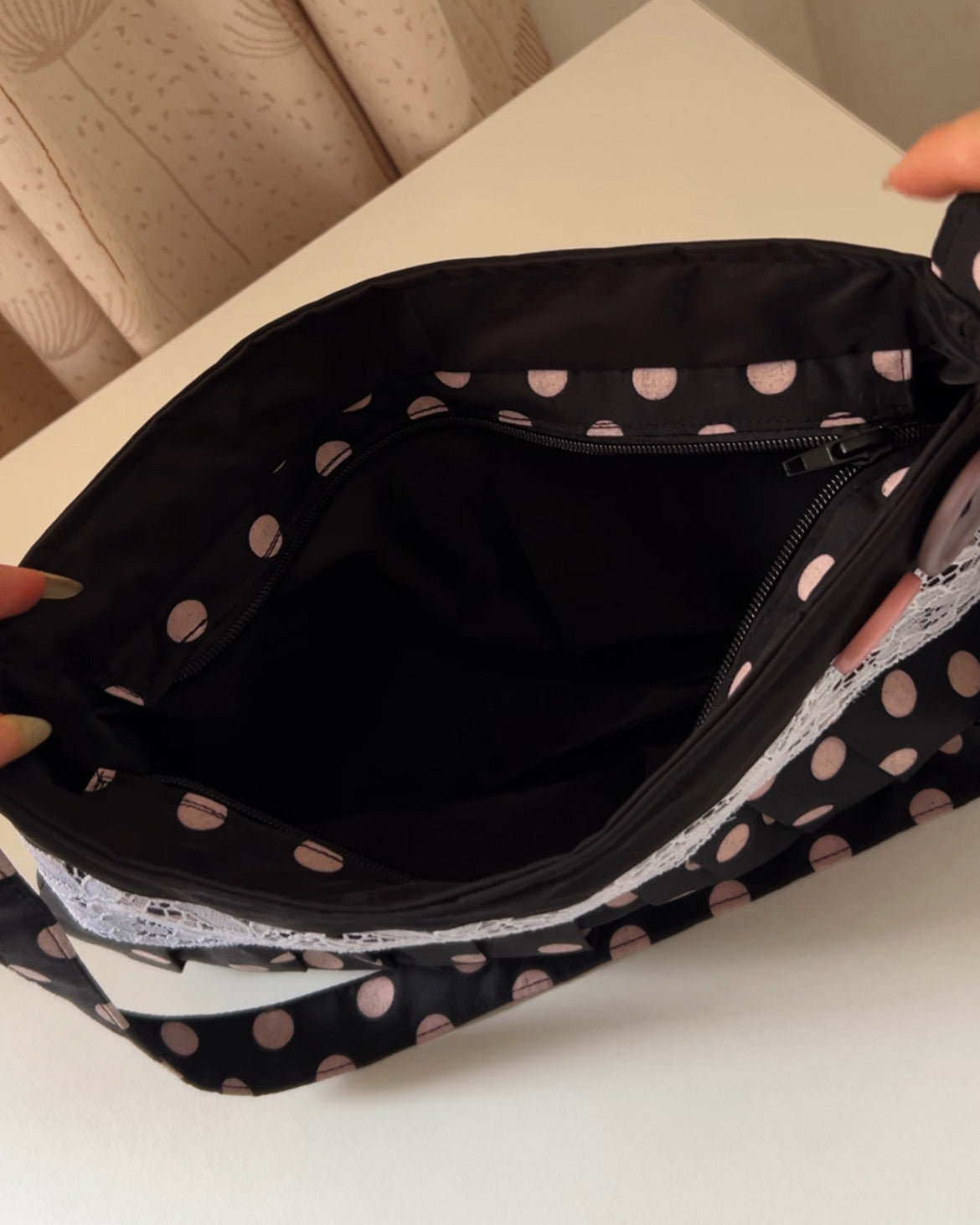 Bolso Polka Dot Rosa